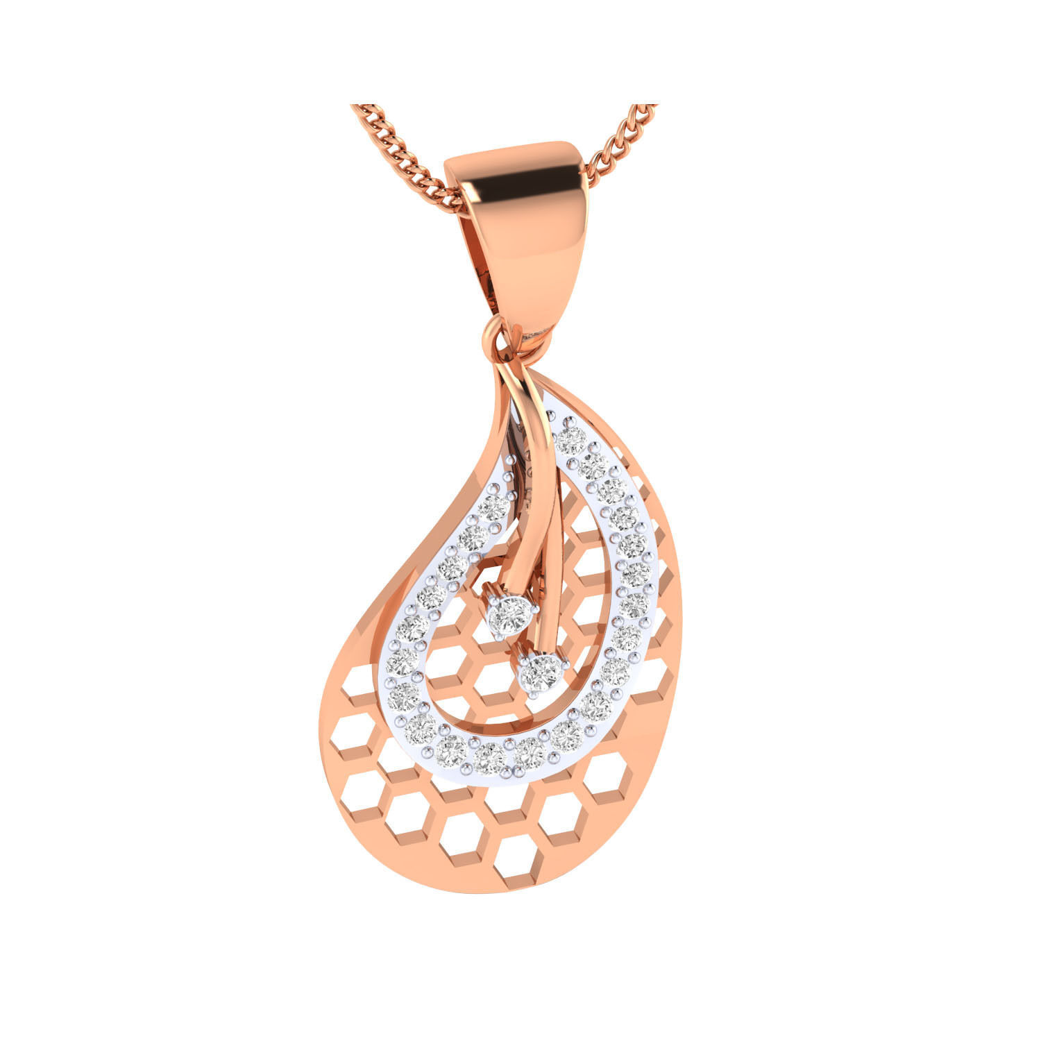 Women Pendant STL OBJ FBX Renders Details 3D print model_3