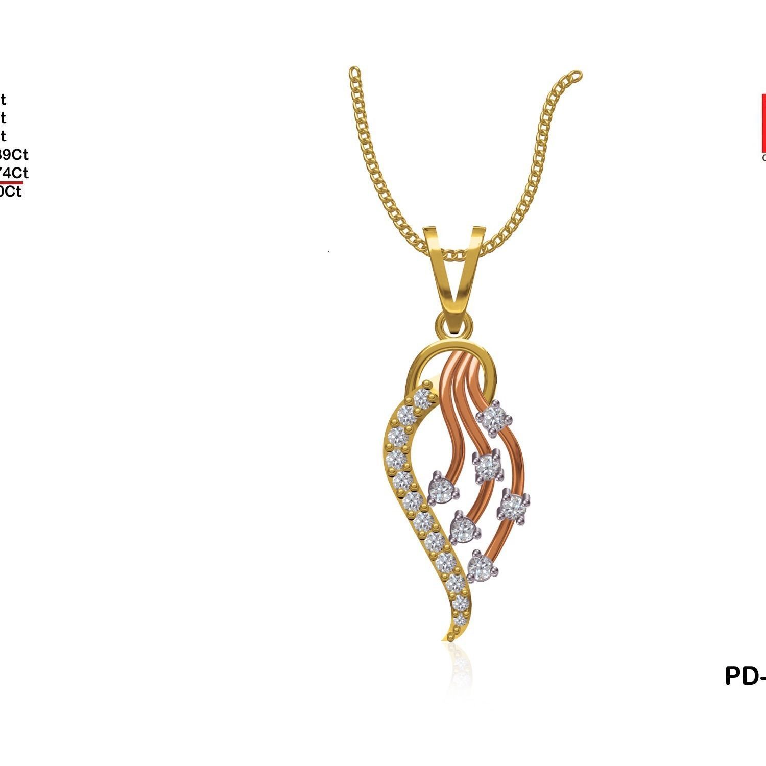 Women Pendant STL OBJ FBX Renders Details 3D print model_19