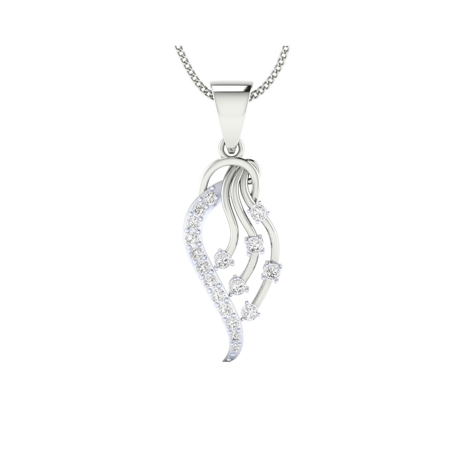 Women Pendant STL OBJ FBX Renders Details 3D print model_10