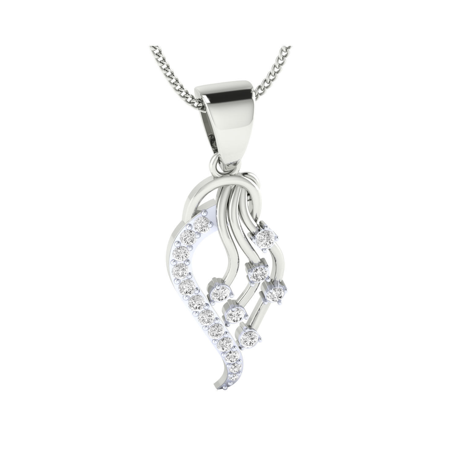 Women Pendant STL OBJ FBX Renders Details 3D print model_6