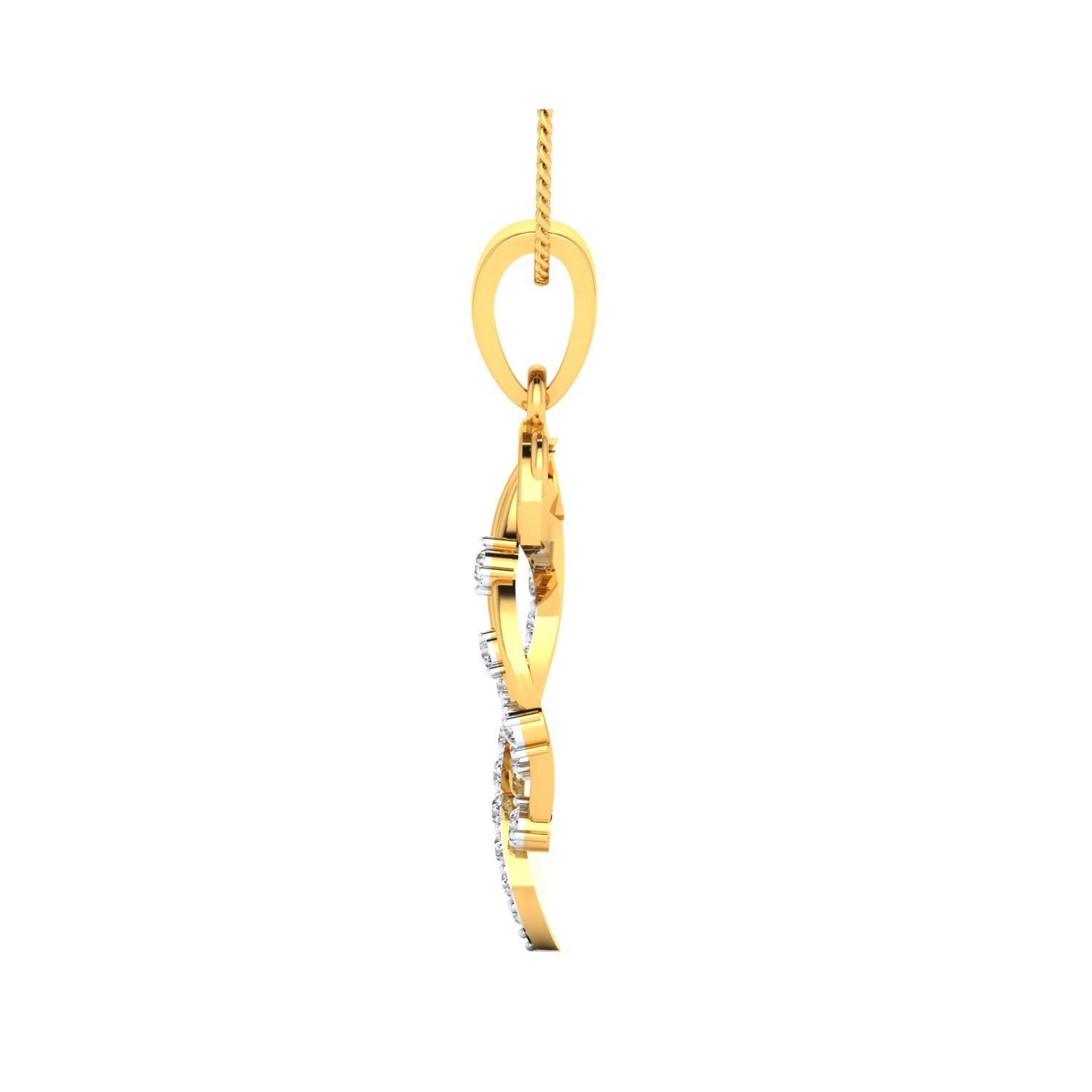 Women Pendant STL OBJ FBX Renders Details 3D print model_15