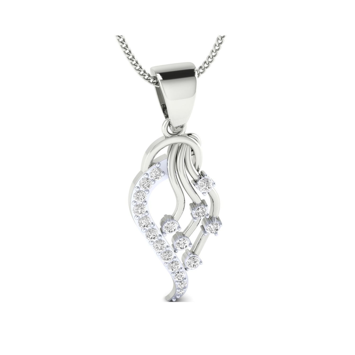 Women Pendant STL OBJ FBX Renders Details 3D print model_7