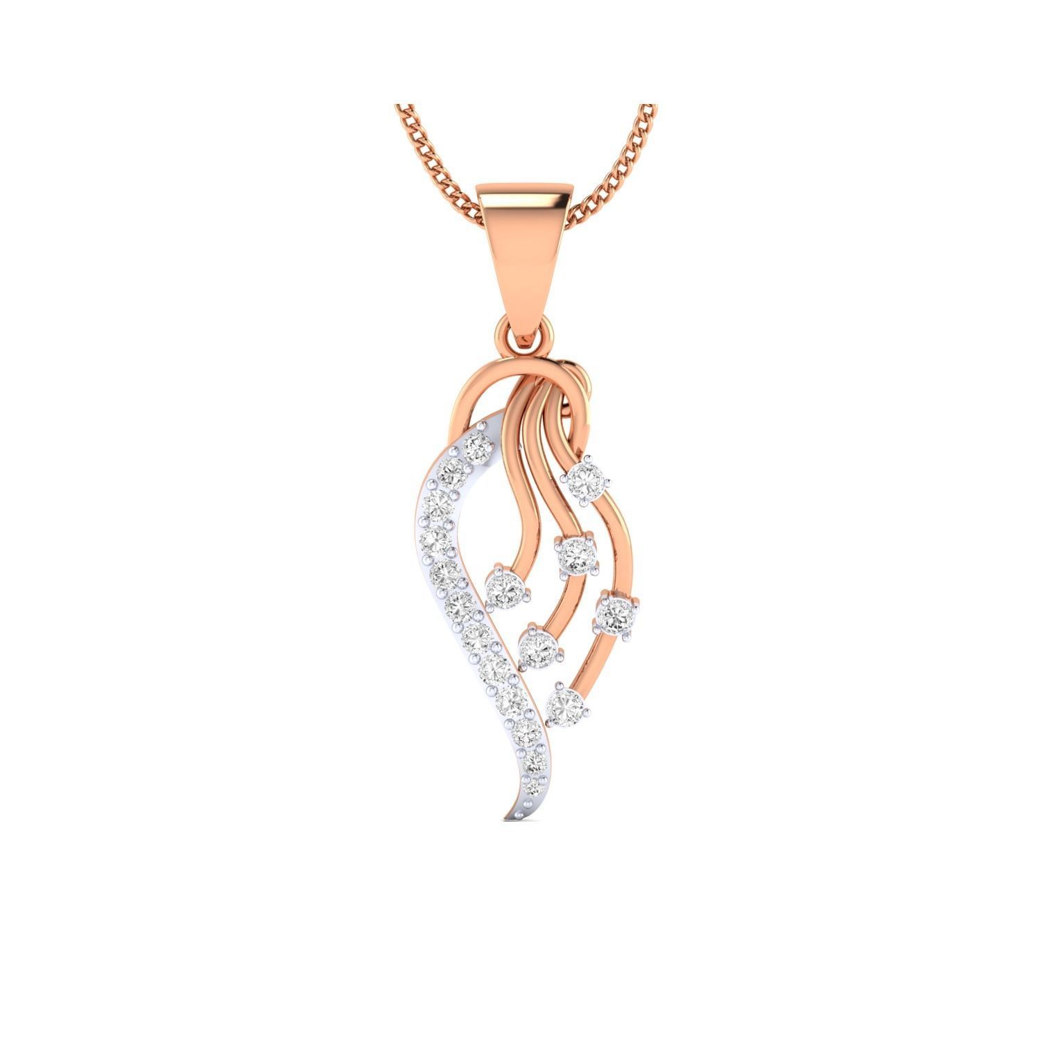 Women Pendant STL OBJ FBX Renders Details 3D print model_5