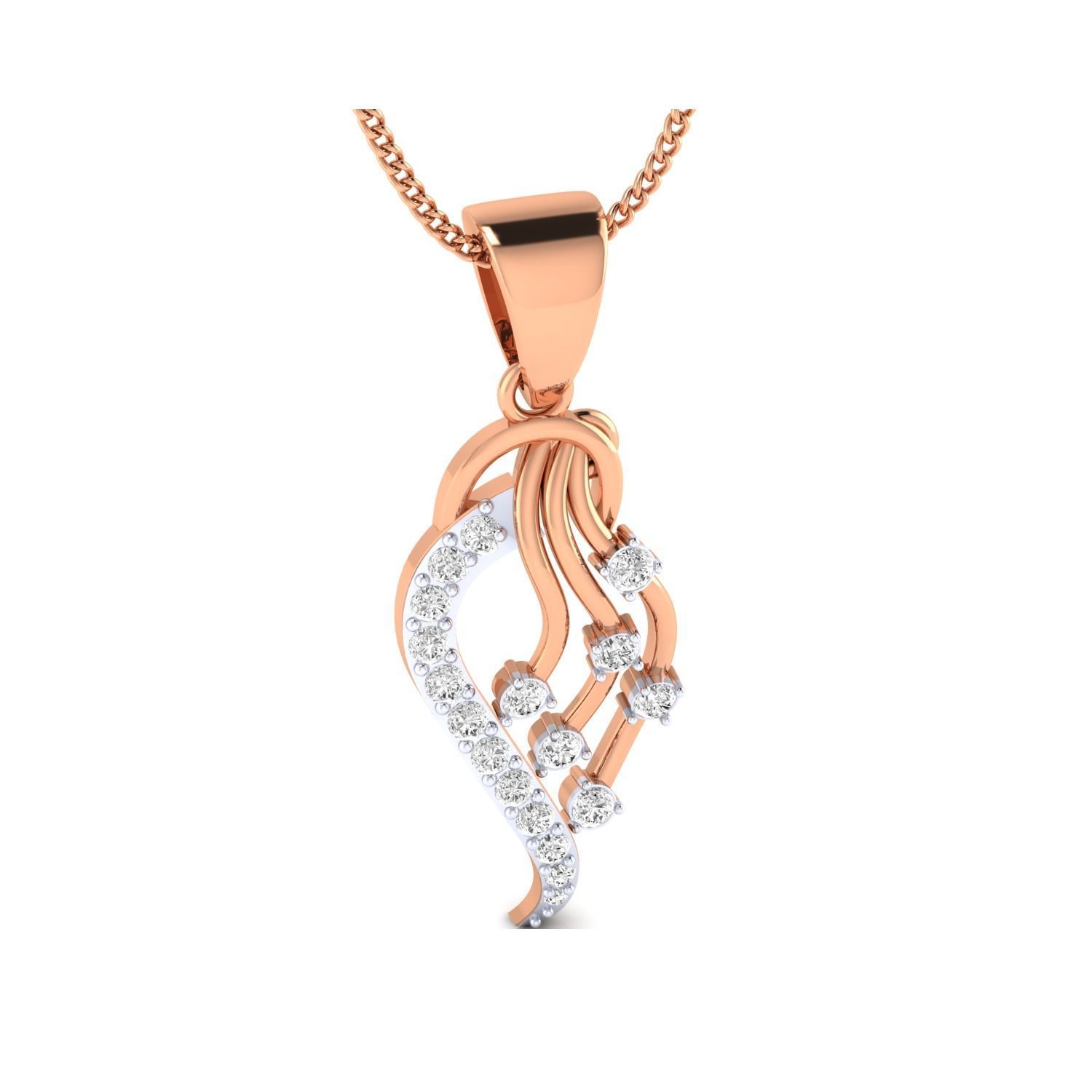 Women Pendant STL OBJ FBX Renders Details 3D print model_2