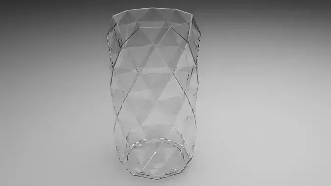Vase With Diamonded Rhombus