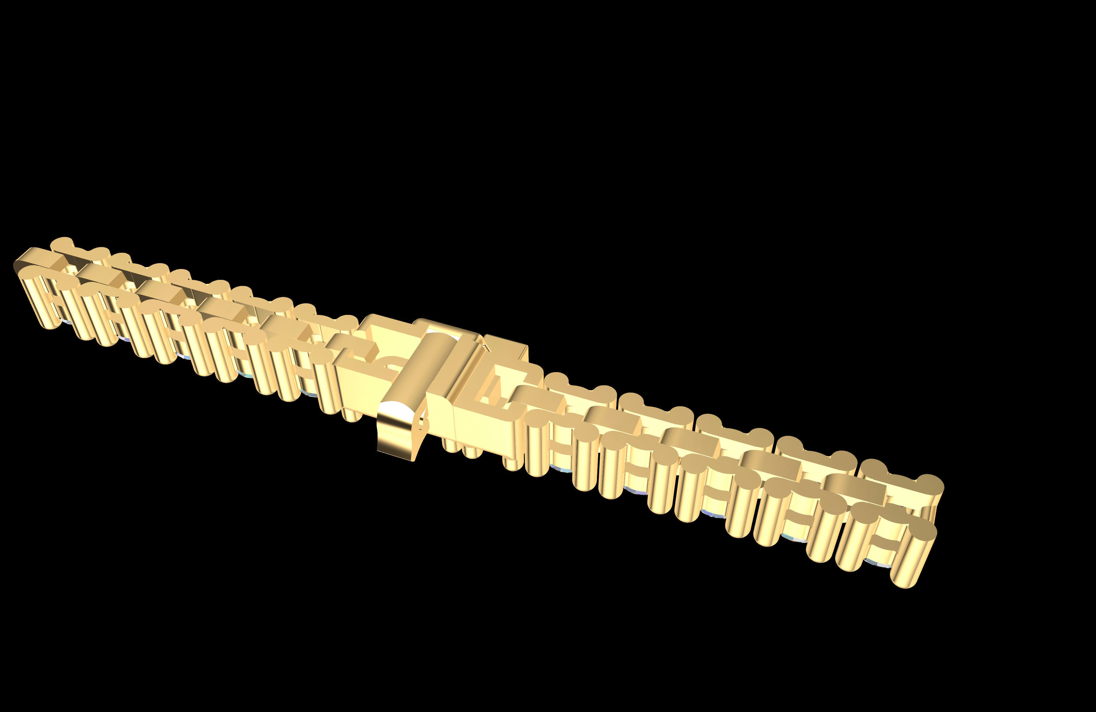 Stylish Tennis Bracelet 3 from 6  3D print model_2