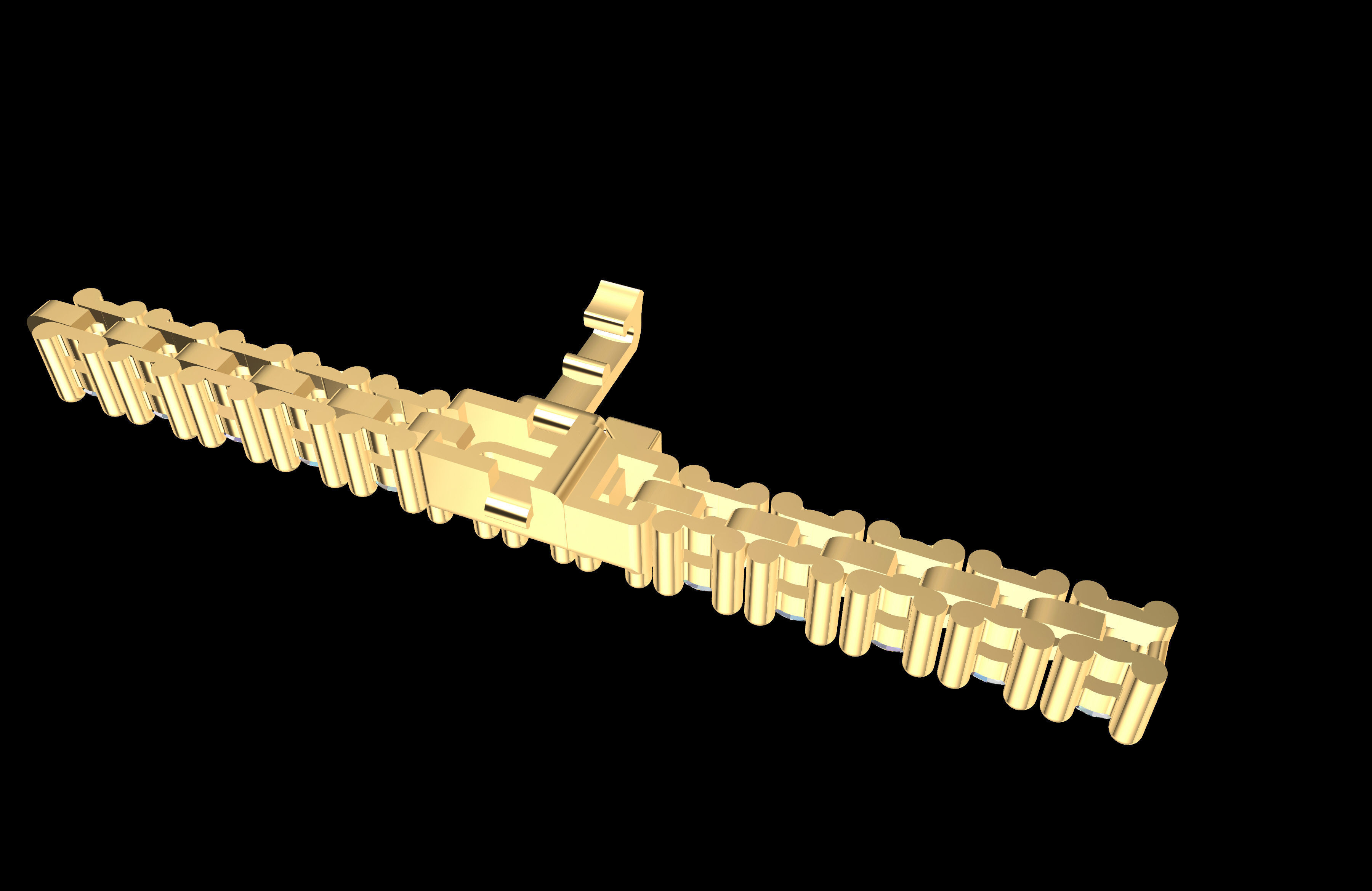 Stylish Tennis Bracelet 3 from 6  3D print model_1
