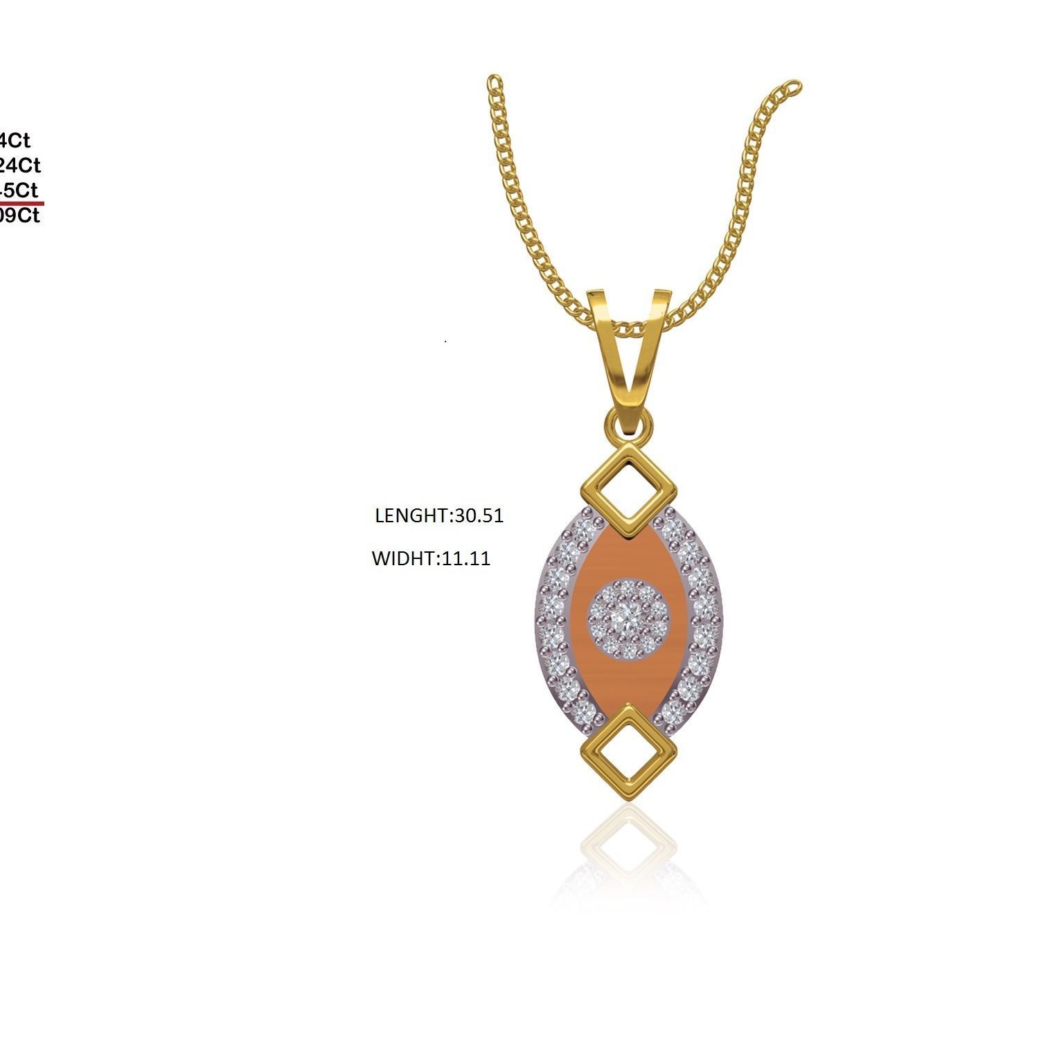 Women Pendant STL OBJ FBX Renders Details 3D print model_1