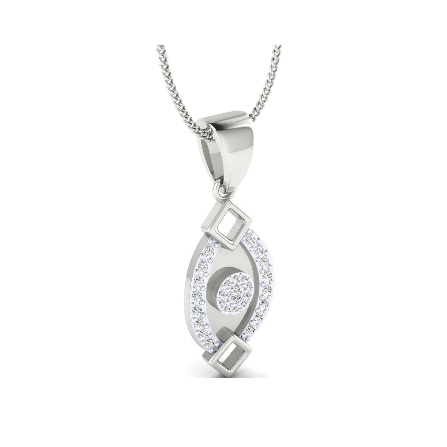 Women Pendant STL OBJ FBX Renders Details 3D print model_5