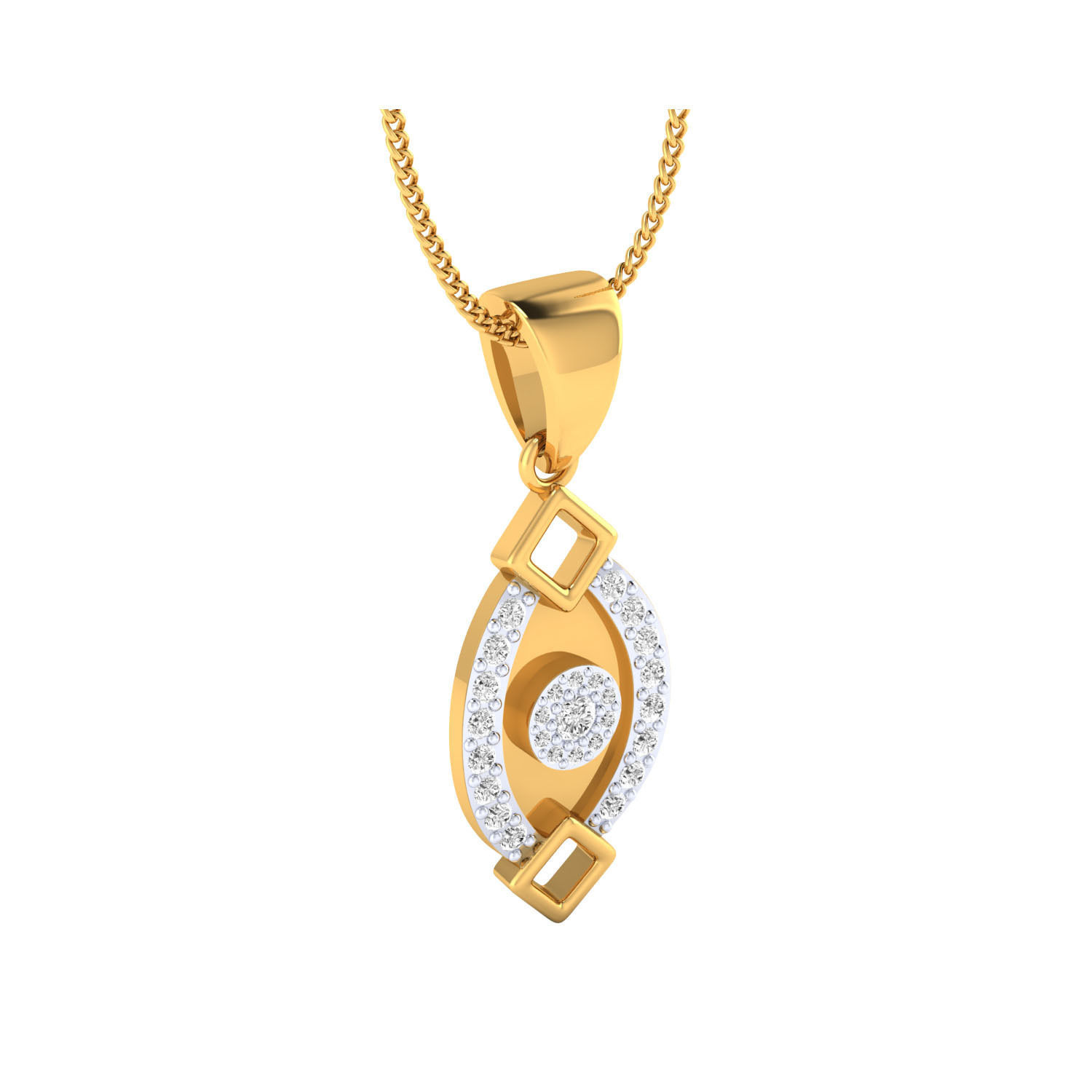 Women Pendant STL OBJ FBX Renders Details 3D print model_6