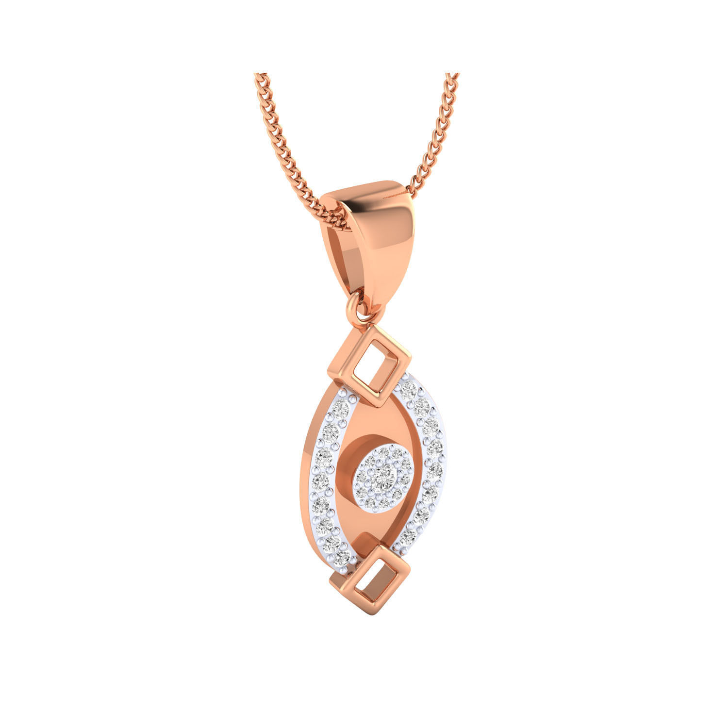 Women Pendant STL OBJ FBX Renders Details 3D print model_2