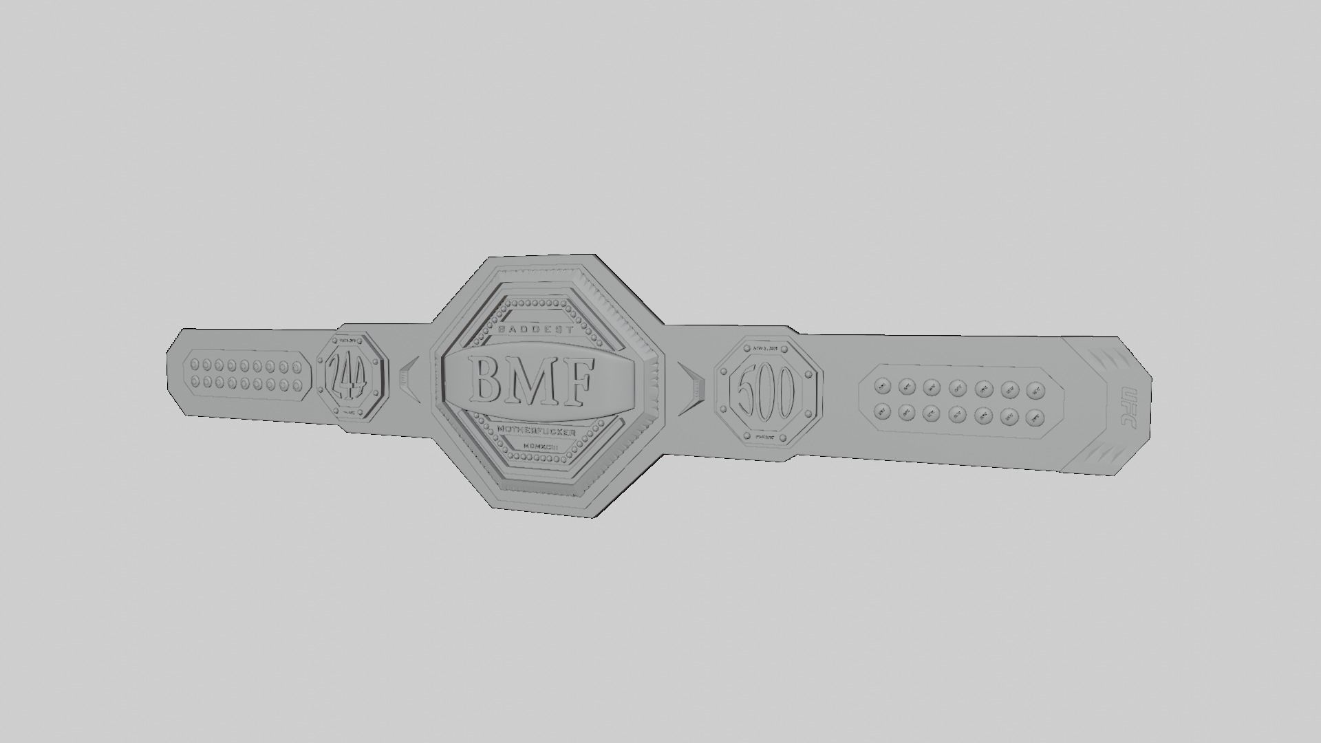 UFC Baddest Motherfucker belt 3D model 3D model_1