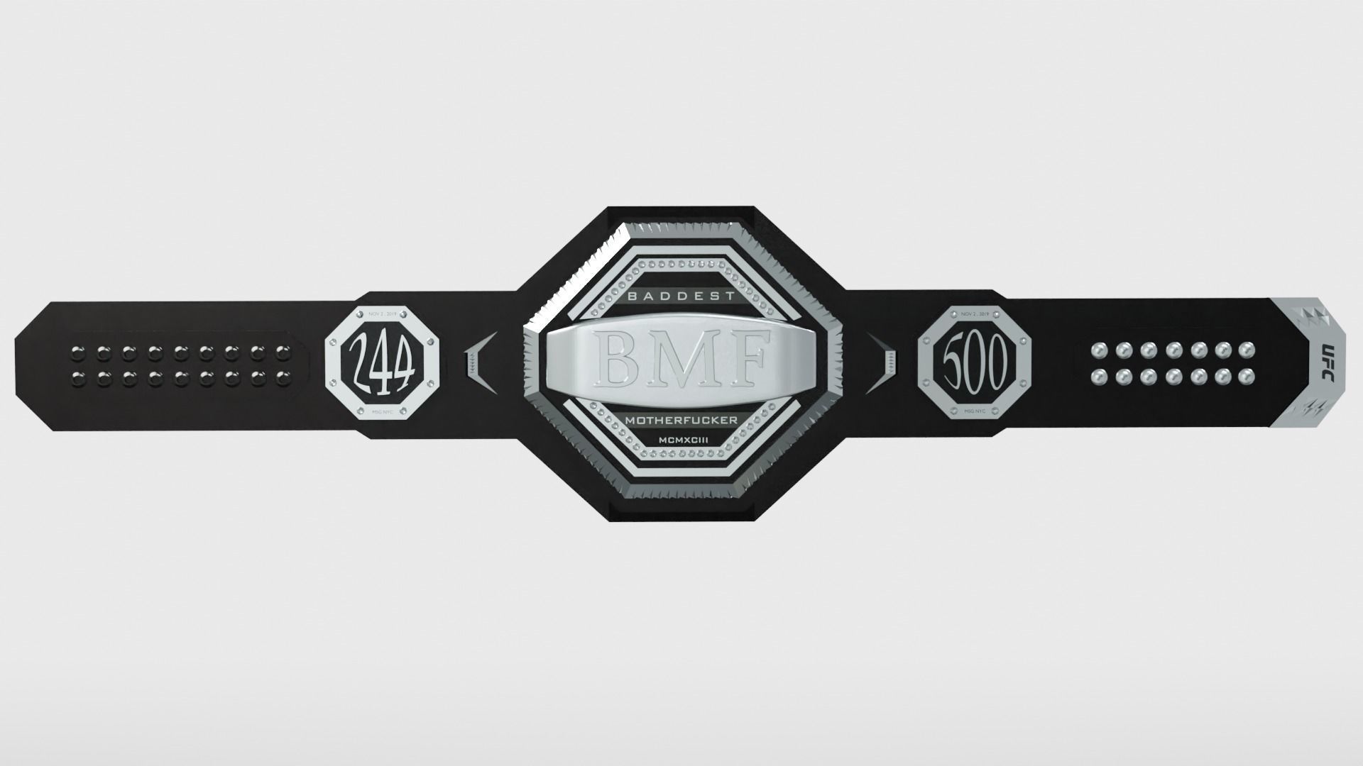UFC Baddest Motherfucker belt 3D model 3D model_6
