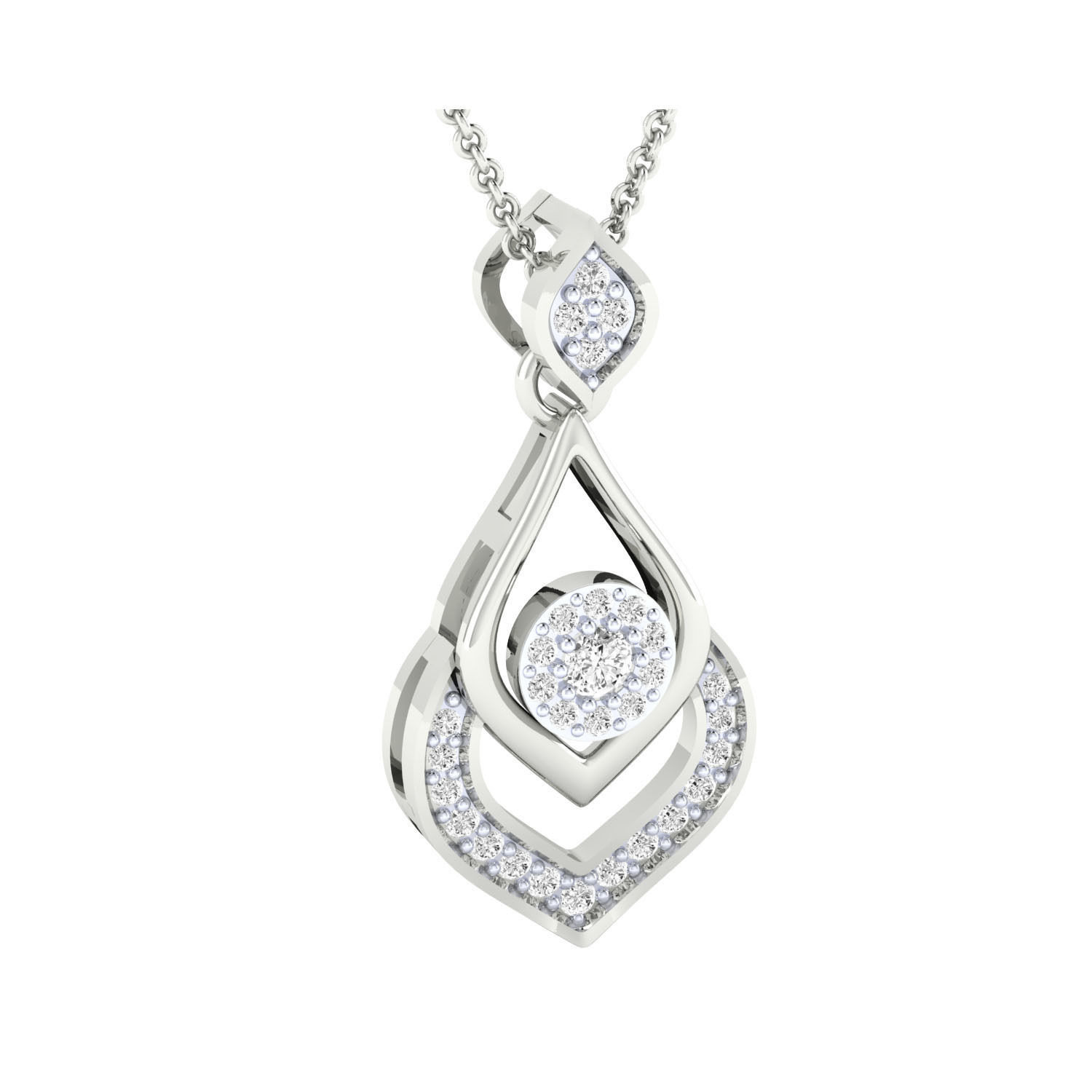 Women Pendant STL OBJ FBX Renders Details 3D print model_6