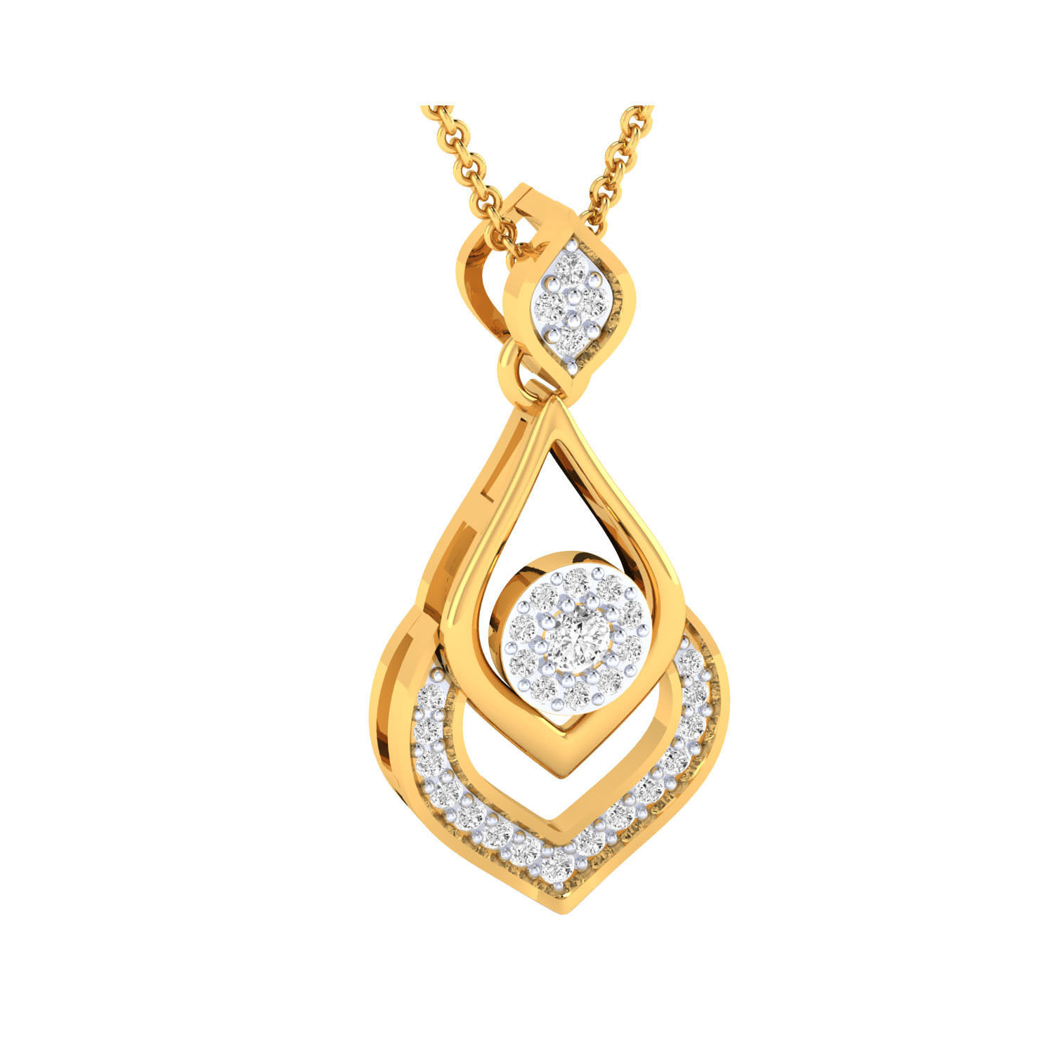 Women Pendant STL OBJ FBX Renders Details 3D print model_12