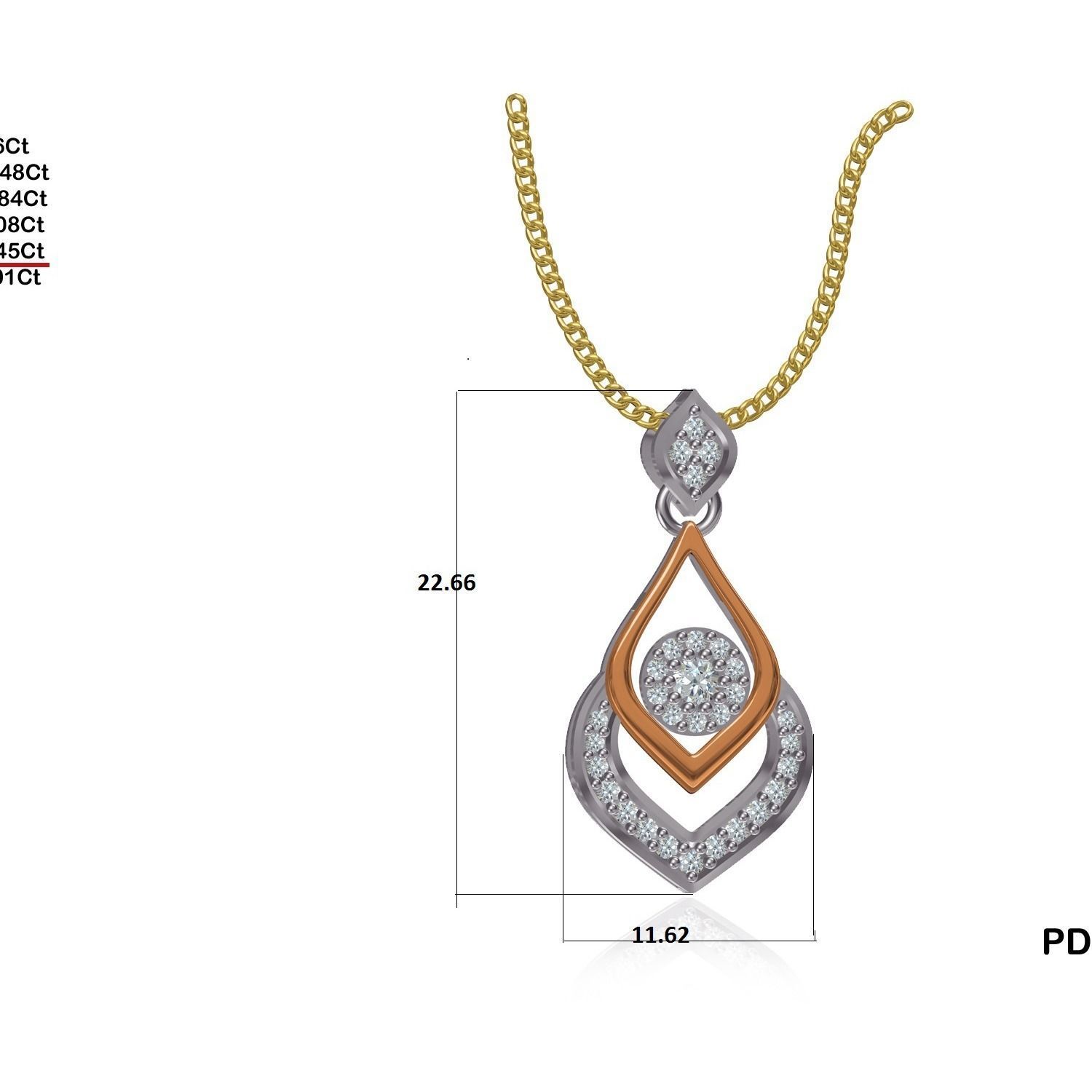 Women Pendant STL OBJ FBX Renders Details 3D print model_18