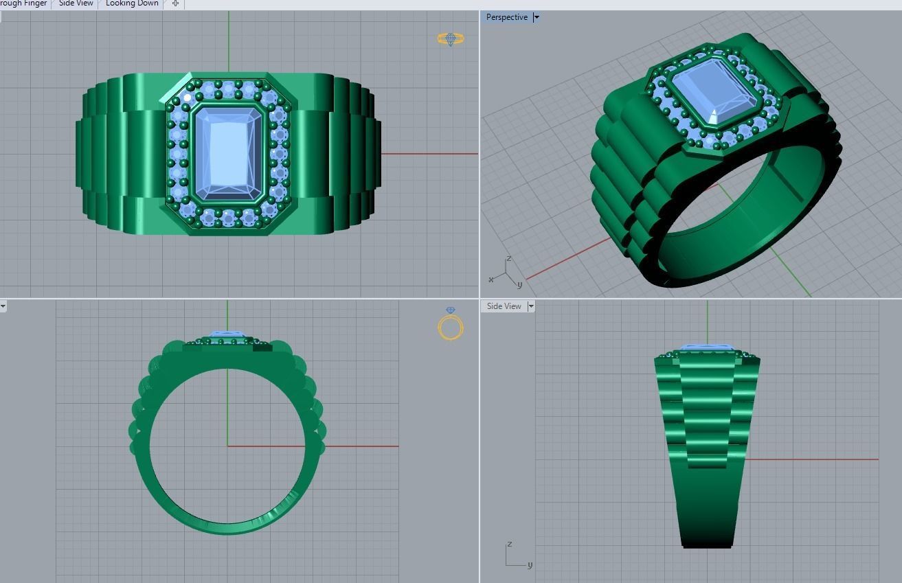 jewelry ring 3D print model_3