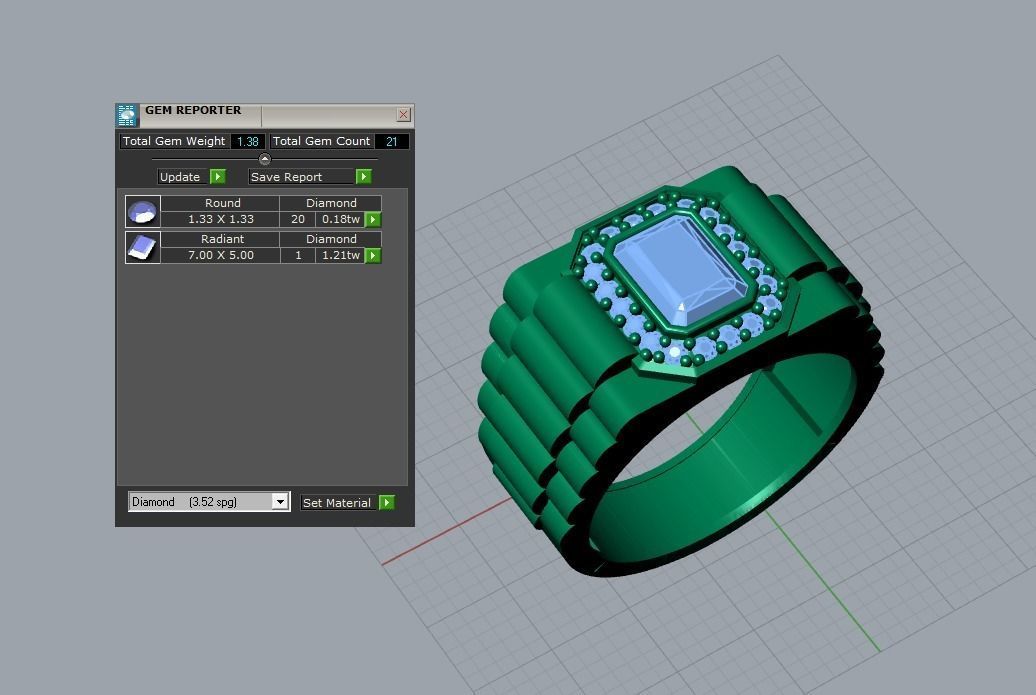 jewelry ring 3D print model_5