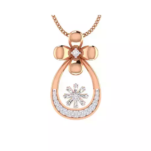 Women Pendant STL OBJ FBX Renders Details