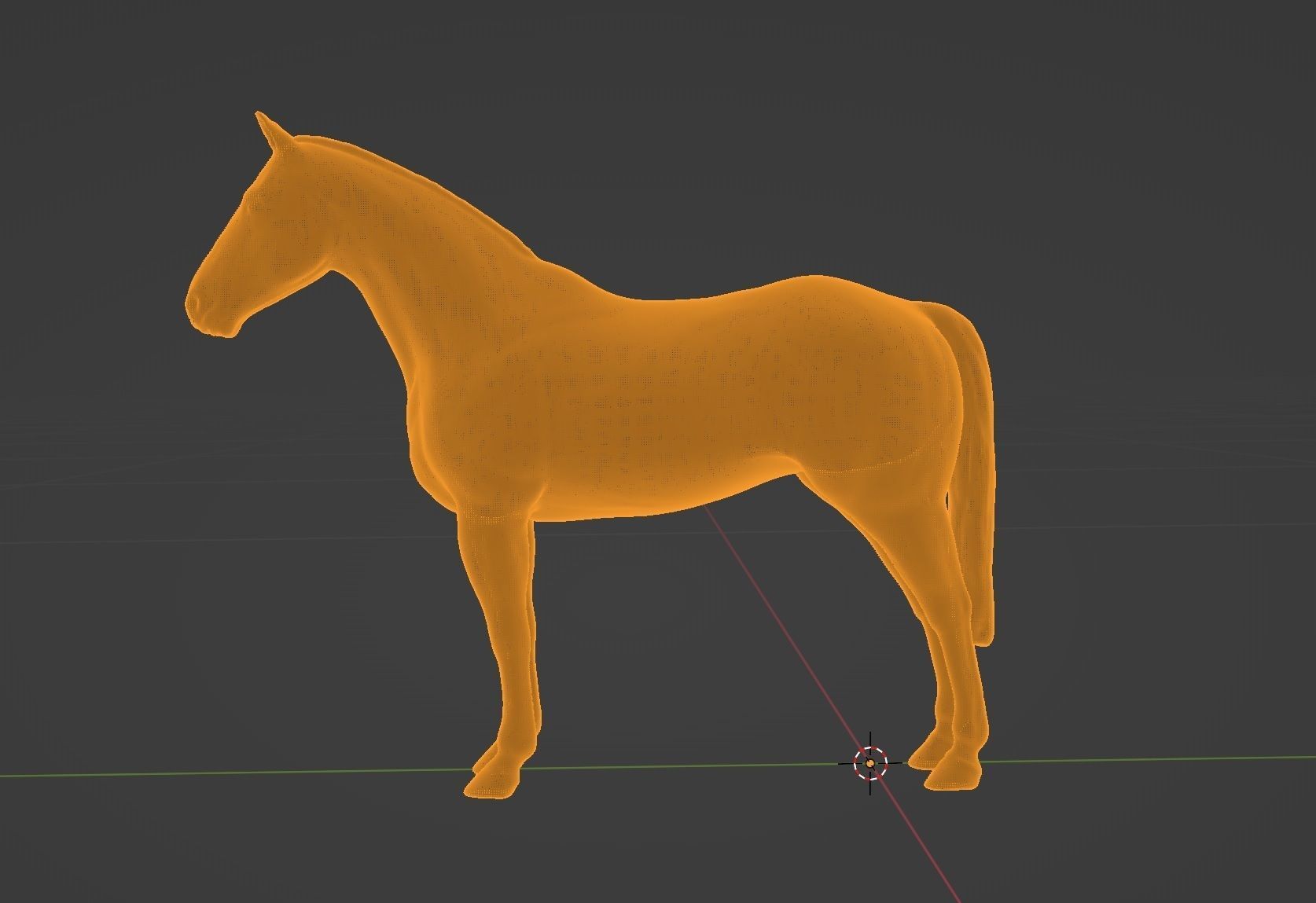 Horse in still pose model I 3d print ready model 3D print model_3