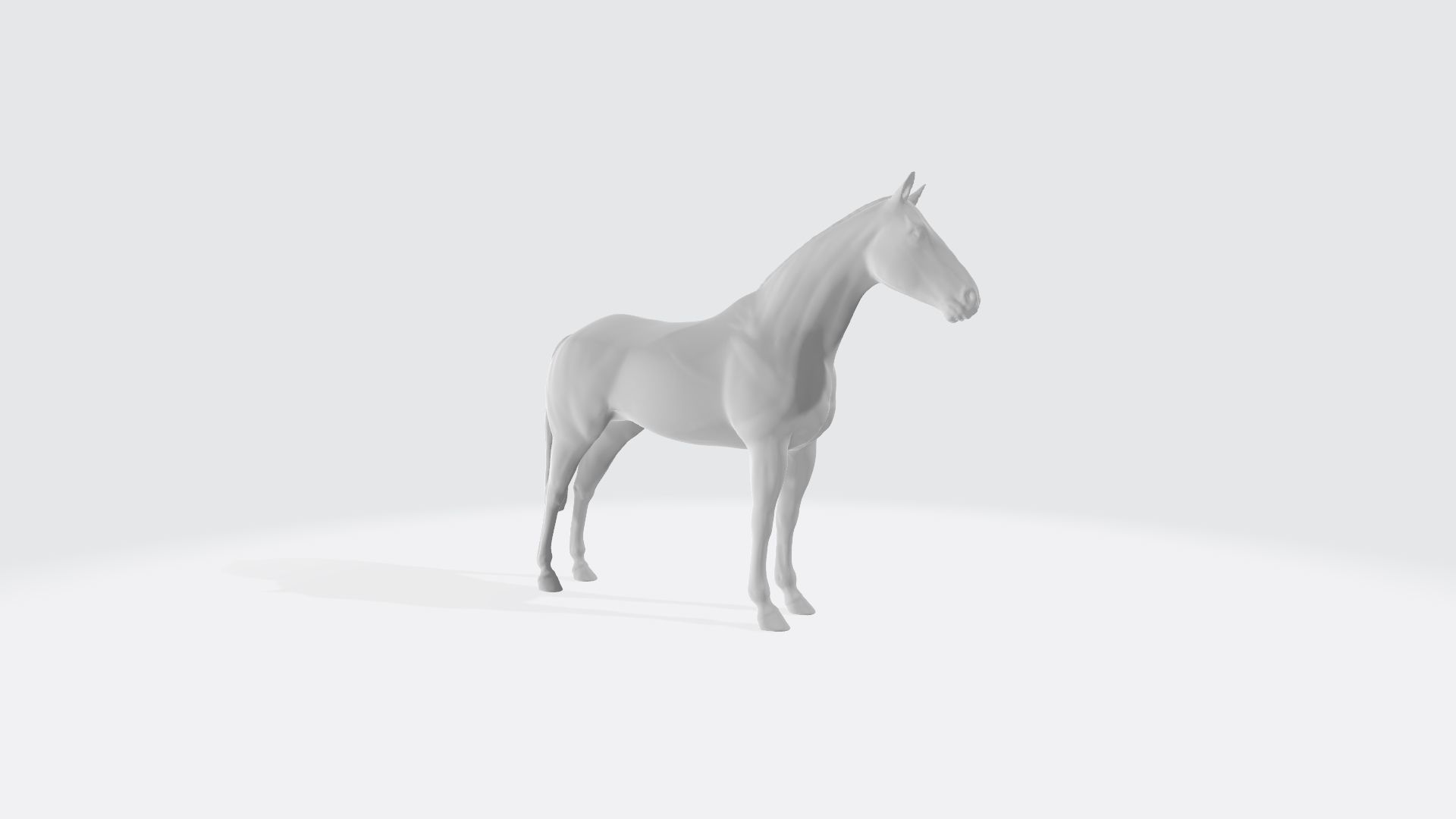 Horse in still pose model I 3d print ready model 3D print model_1
