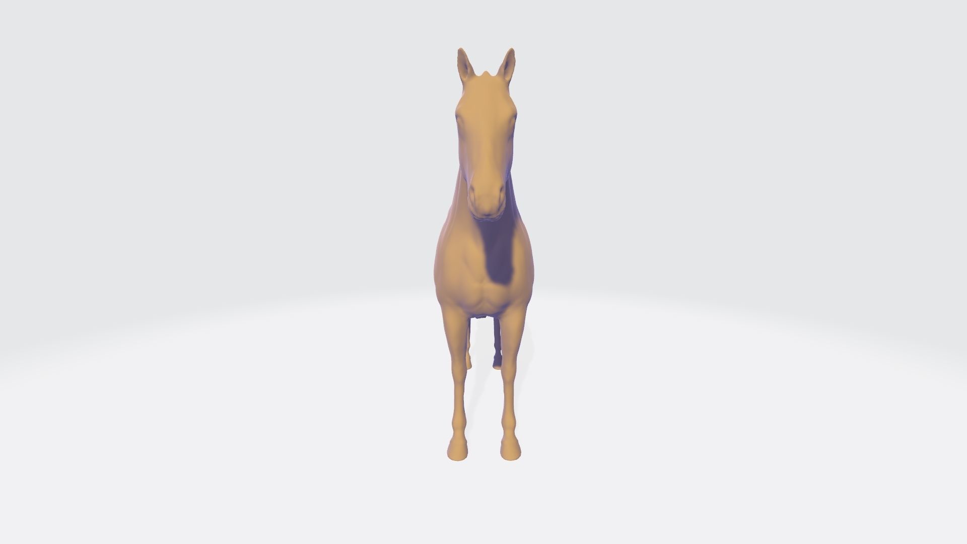 Horse in still pose model I 3d print ready model 3D print model_2