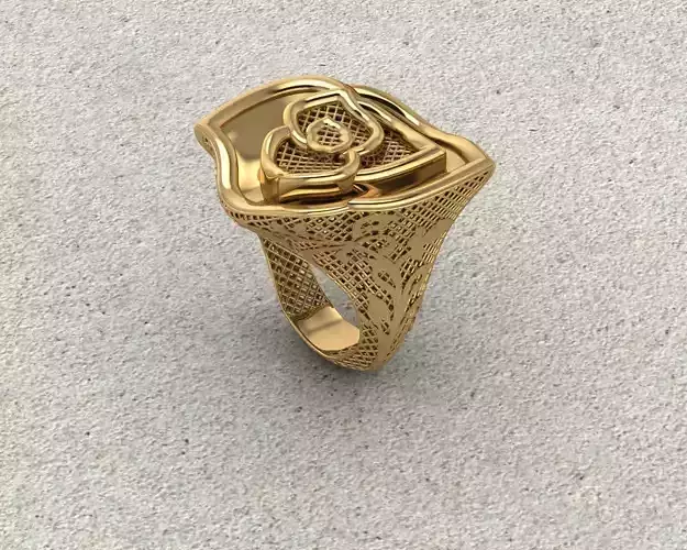Rose Design Ring Fusion