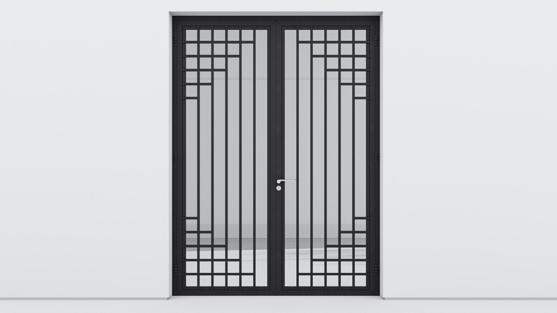 Aluminium door 239 3D model_1