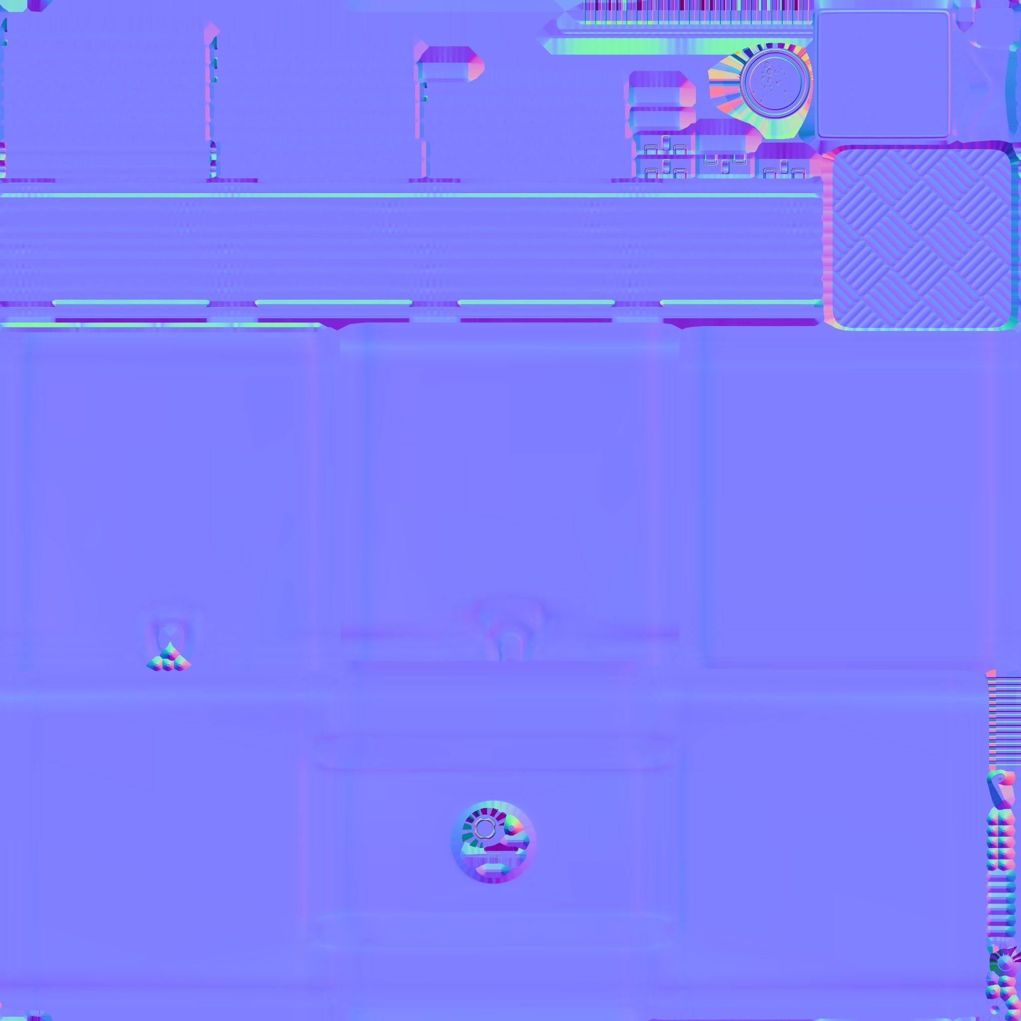 Caged IBC Tote Low-poly 3D model_14