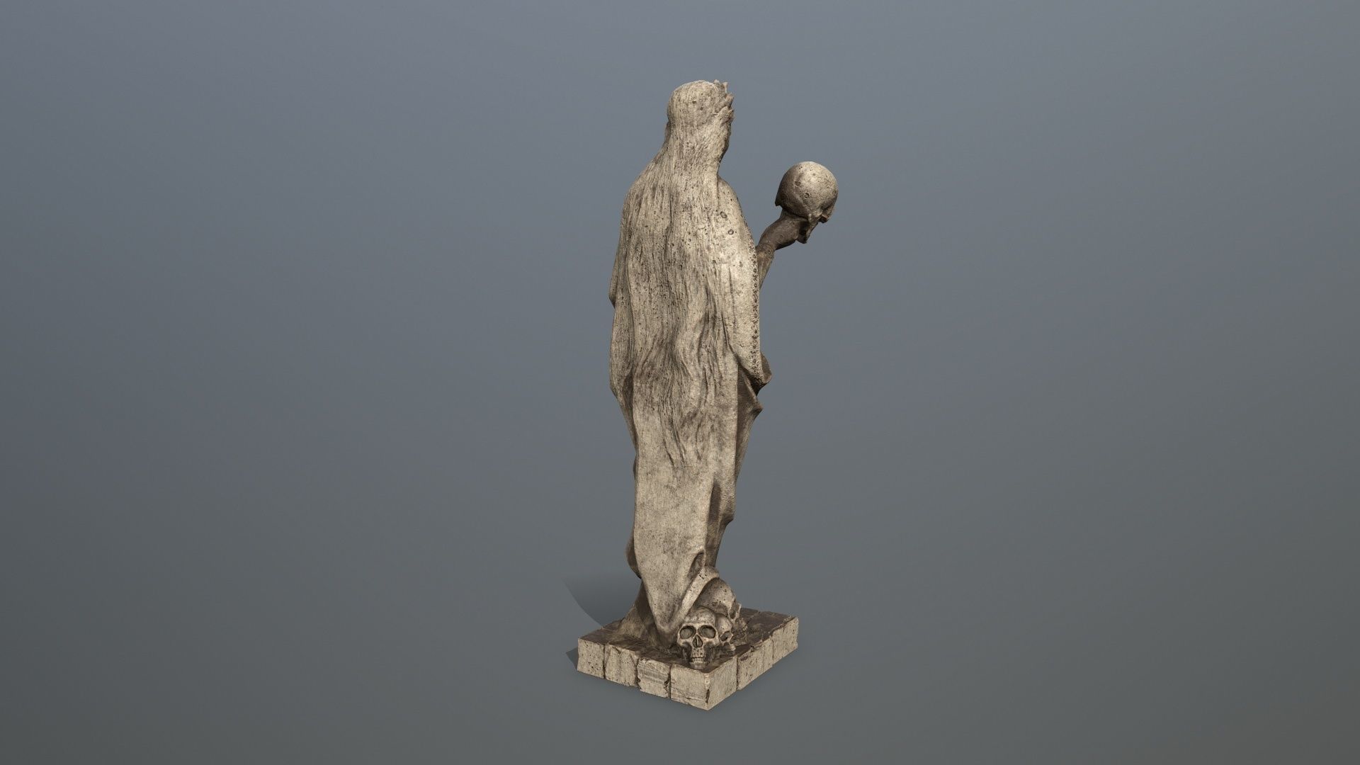 Afrodit Statue Low-poly 3D model_4