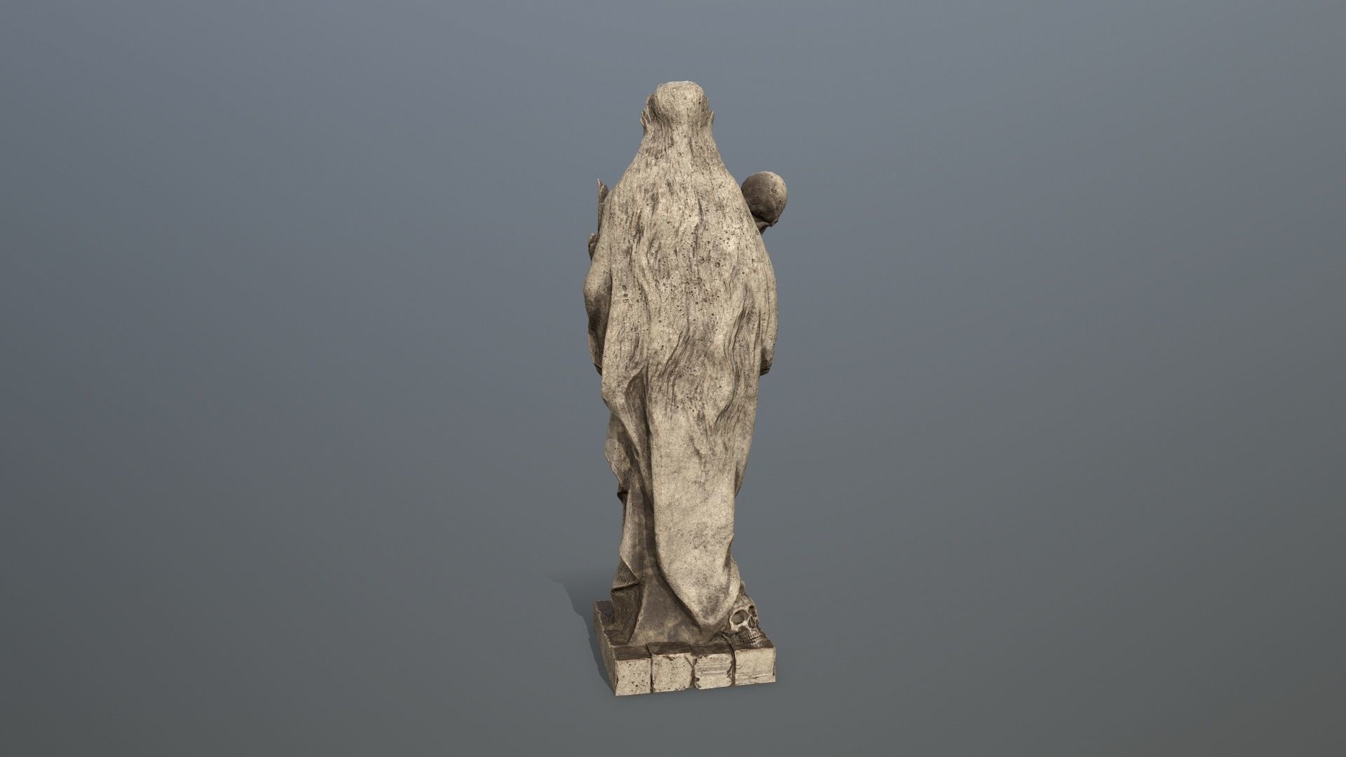Afrodit Statue Low-poly 3D model_5