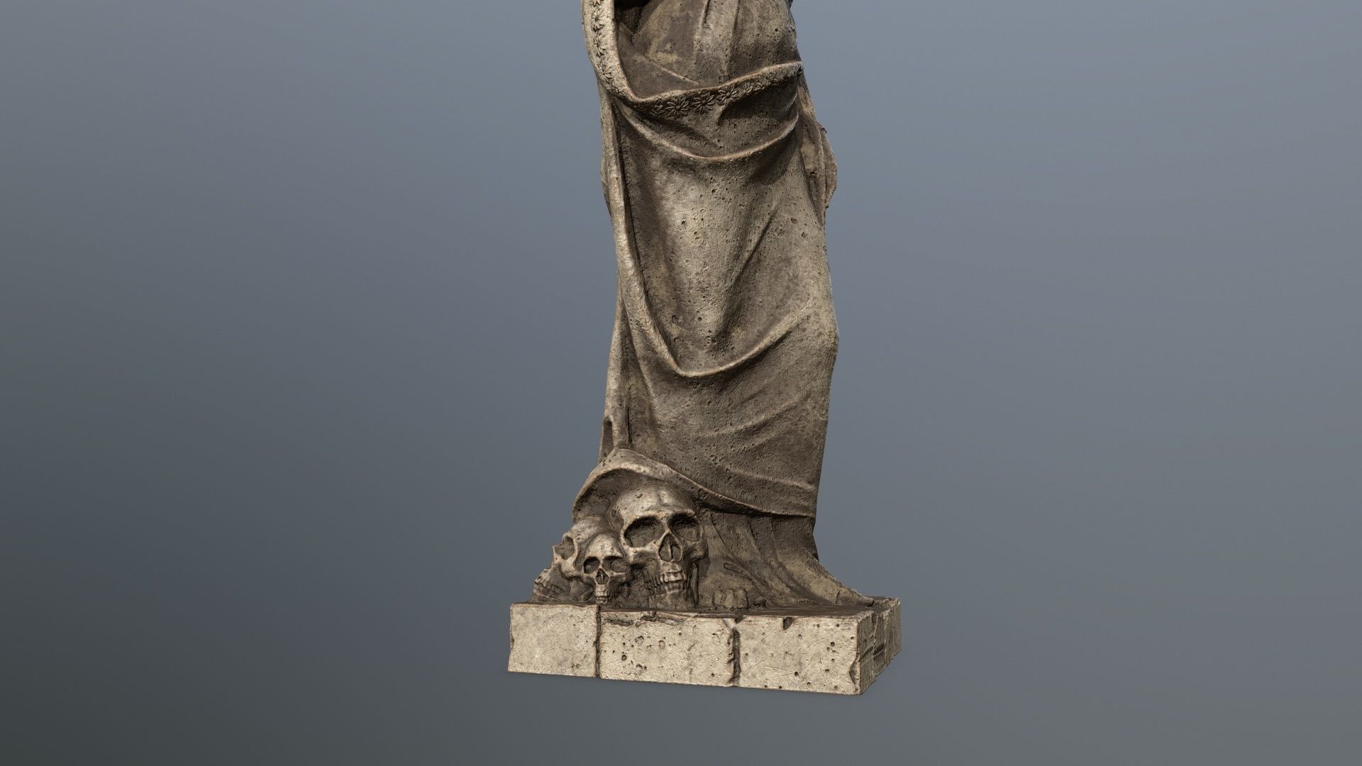 Afrodit Statue Low-poly 3D model_12