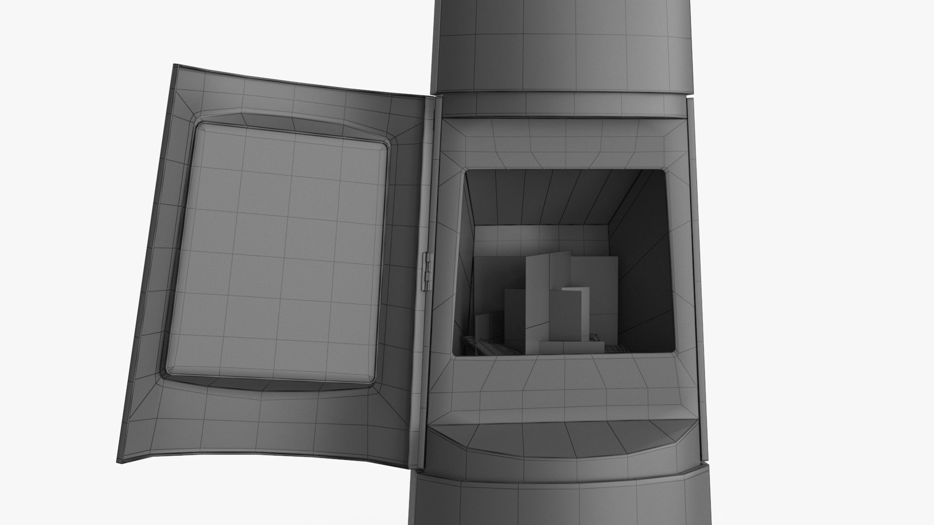 Fireplace v3 Low-poly 3D model_18