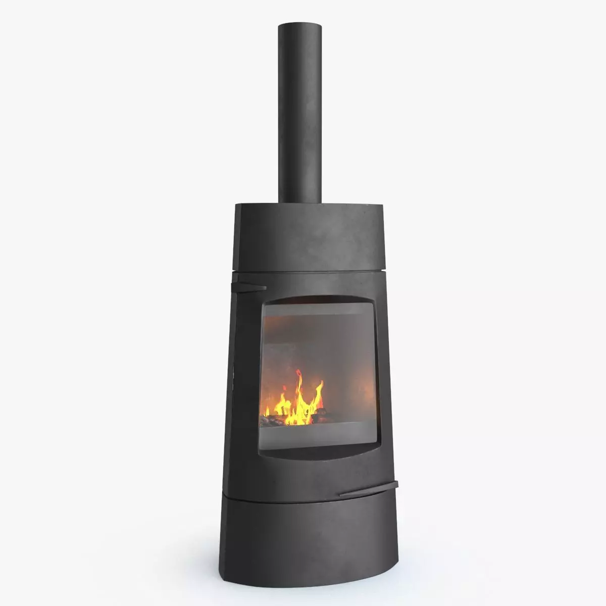 Fireplace v3 Low-poly 3D model_0