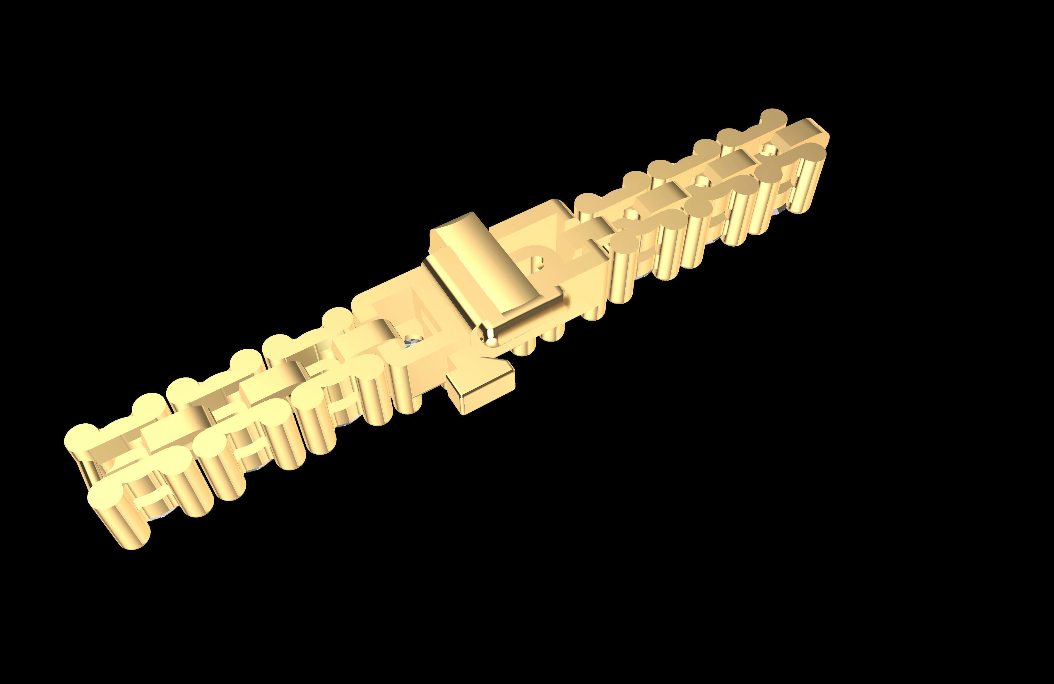 Stylish Tennis Bracelet 4 from 6  3D print model_2