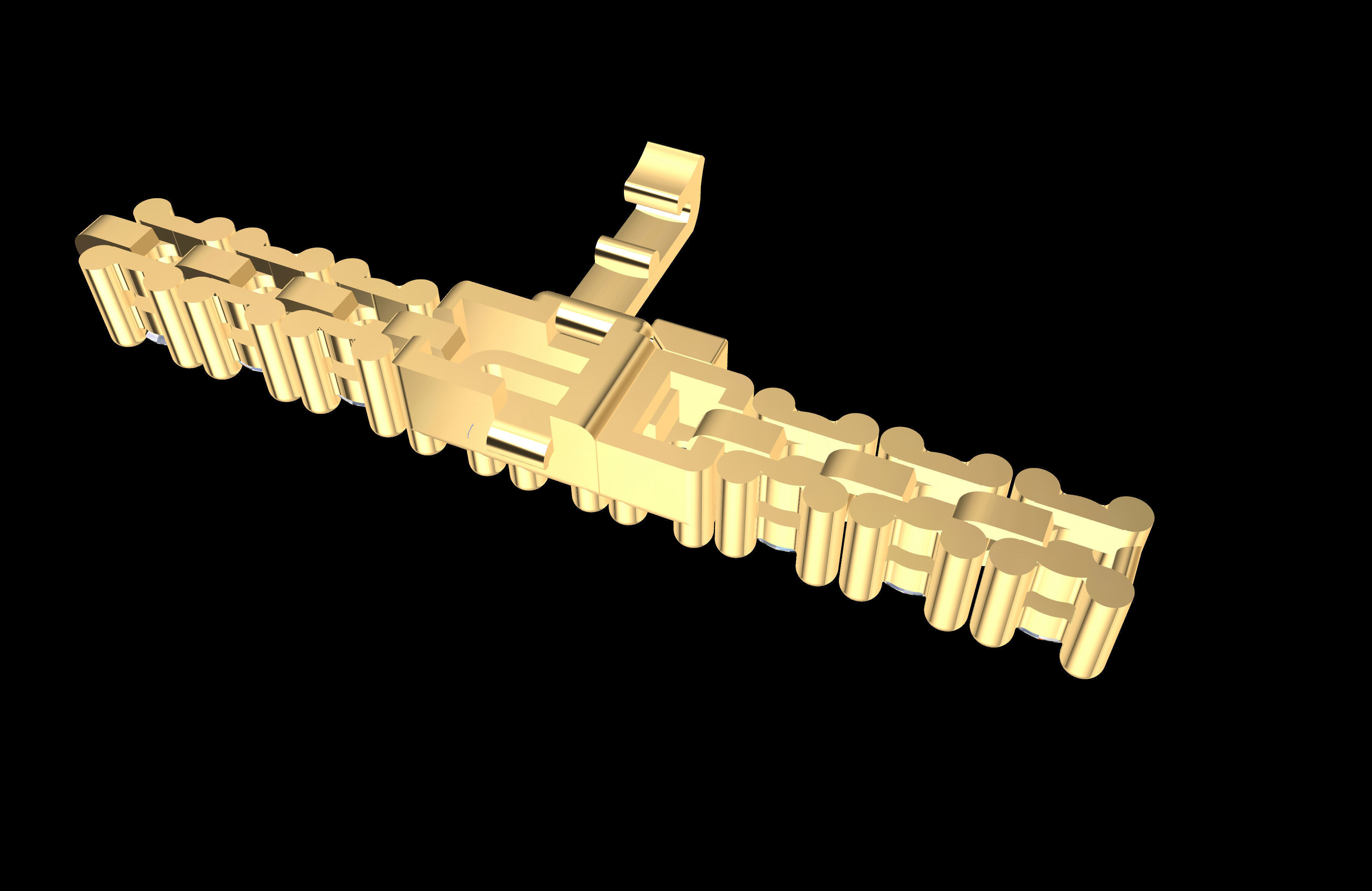 Stylish Tennis Bracelet 4 from 6  3D print model_1