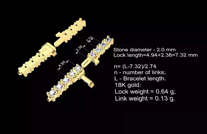 Stylish Tennis Bracelet 4 from 6 