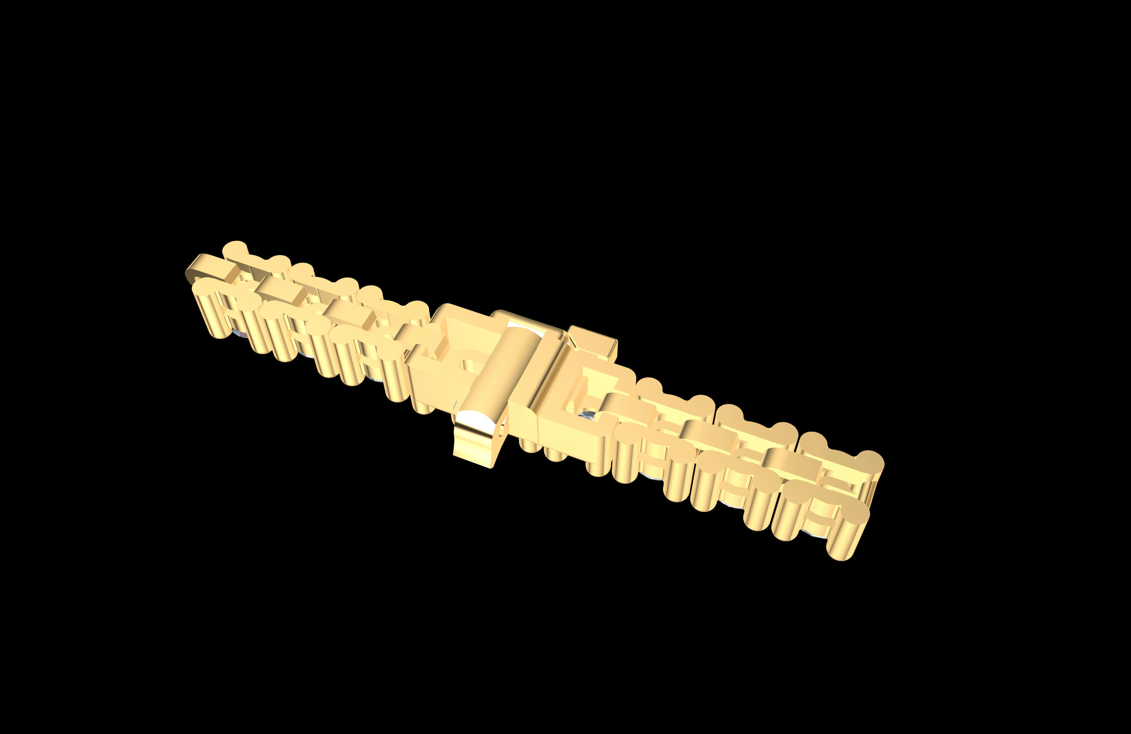 Stylish Tennis Bracelet 5 from 6  3D print model_3