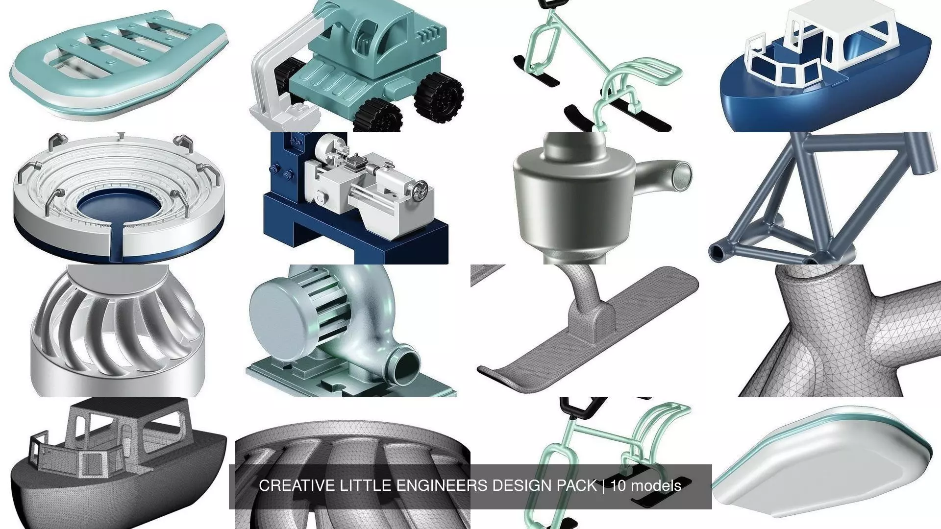 CREATIVE LITTLE ENGINEERS DESIGN PACK 3D Model Collection_0