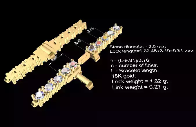 Stylish Tennis Bracelet 6 from 6 