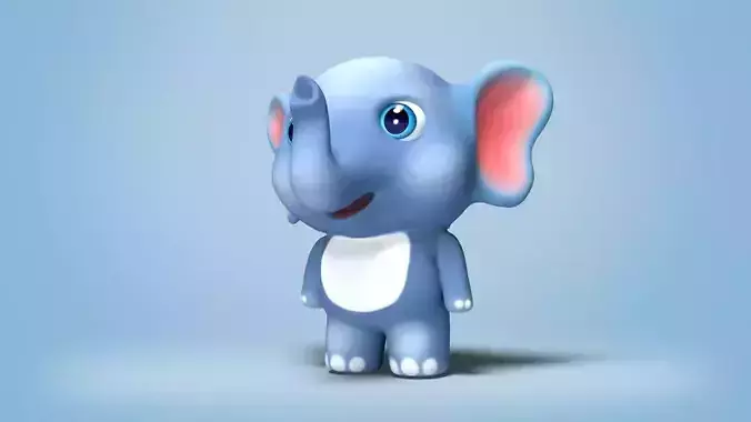 Elephant Cartoon 3D