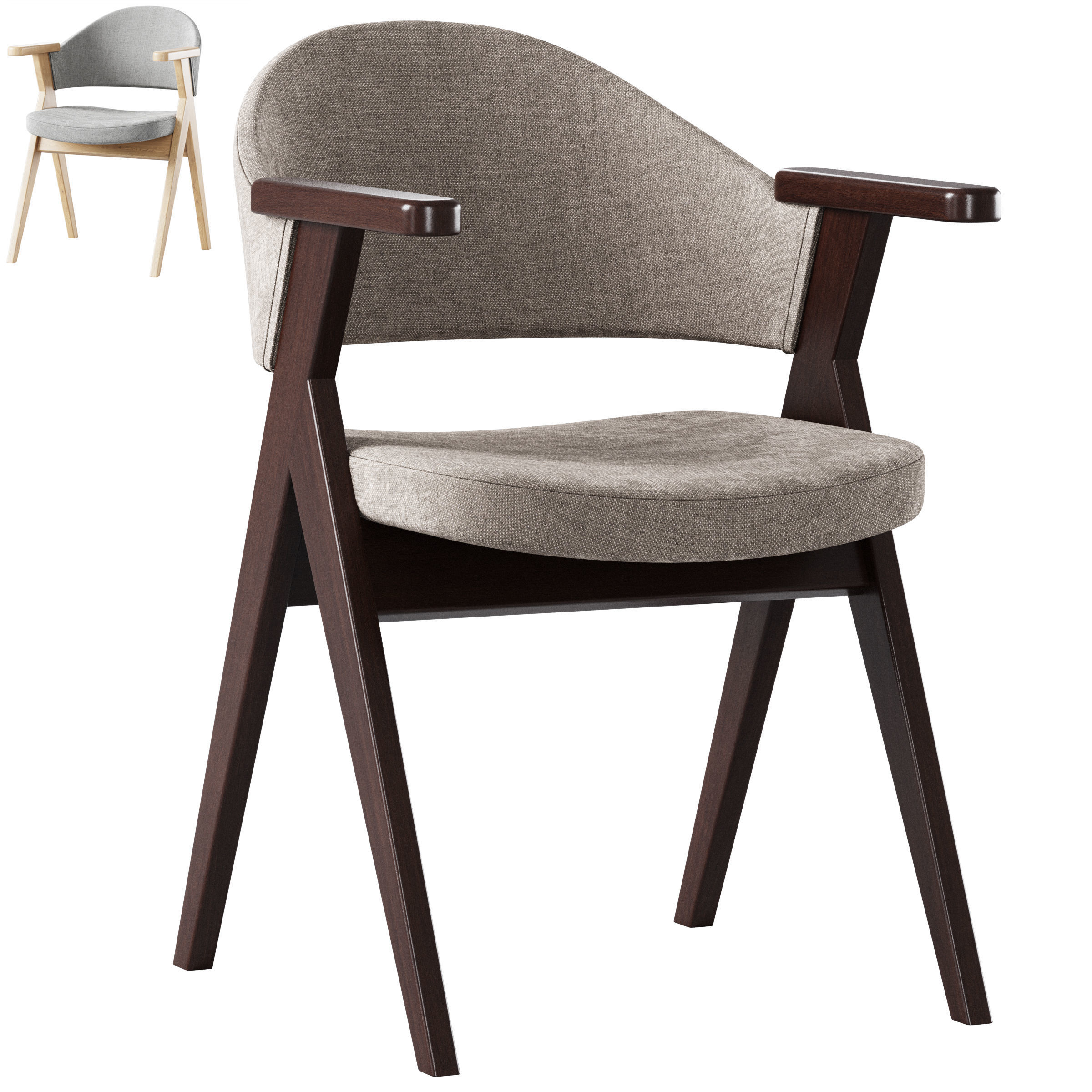 Chair Lester by deephouse 3D model_3