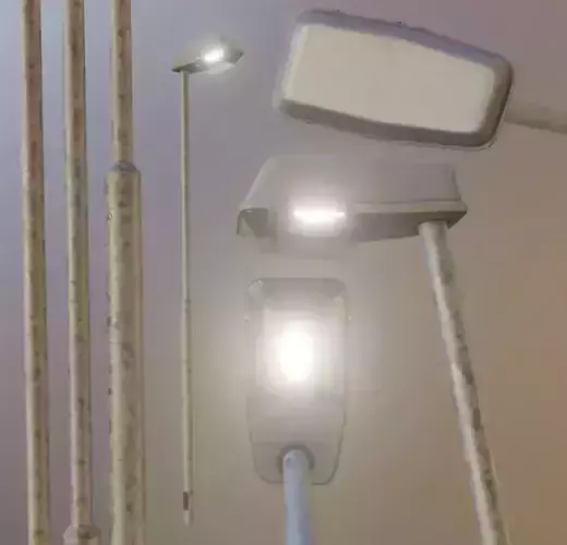 Street Light 5 Galvanized F1 M1 K0 A1 3000mm