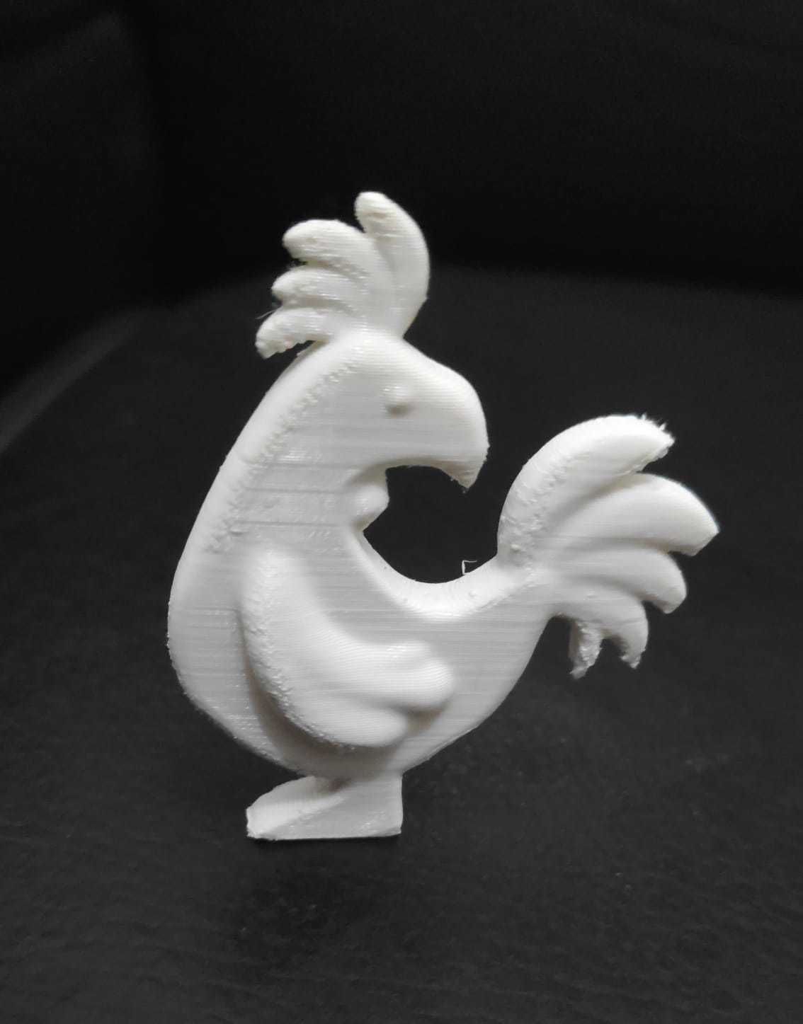Stylized Rooster 3D print model_6