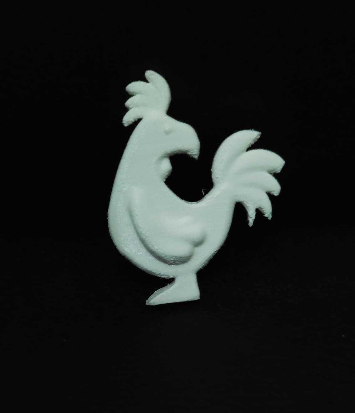 Stylized Rooster 3D print model_7