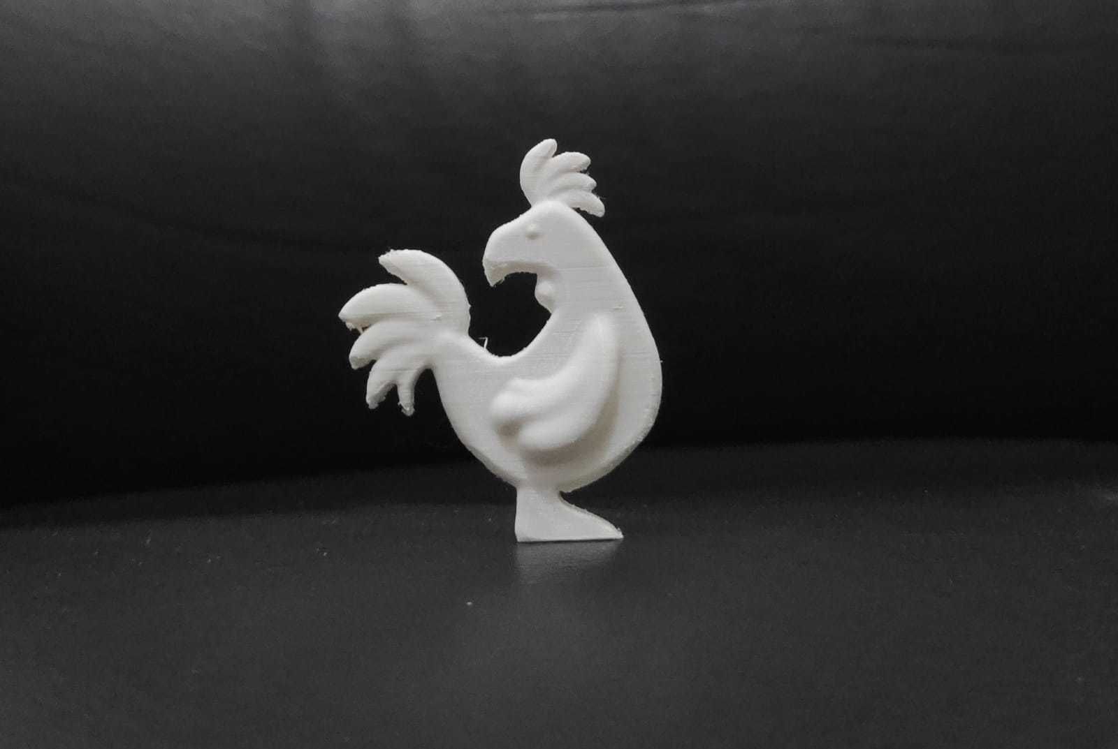 Stylized Rooster 3D print model_8