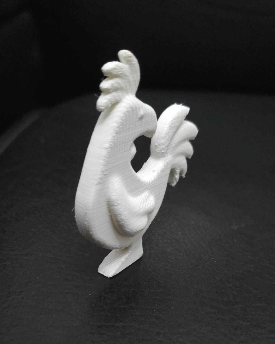 Stylized Rooster 3D print model_5
