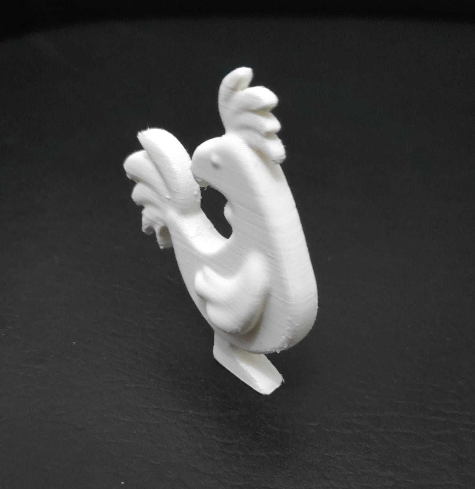 Stylized Rooster 3D print model_3