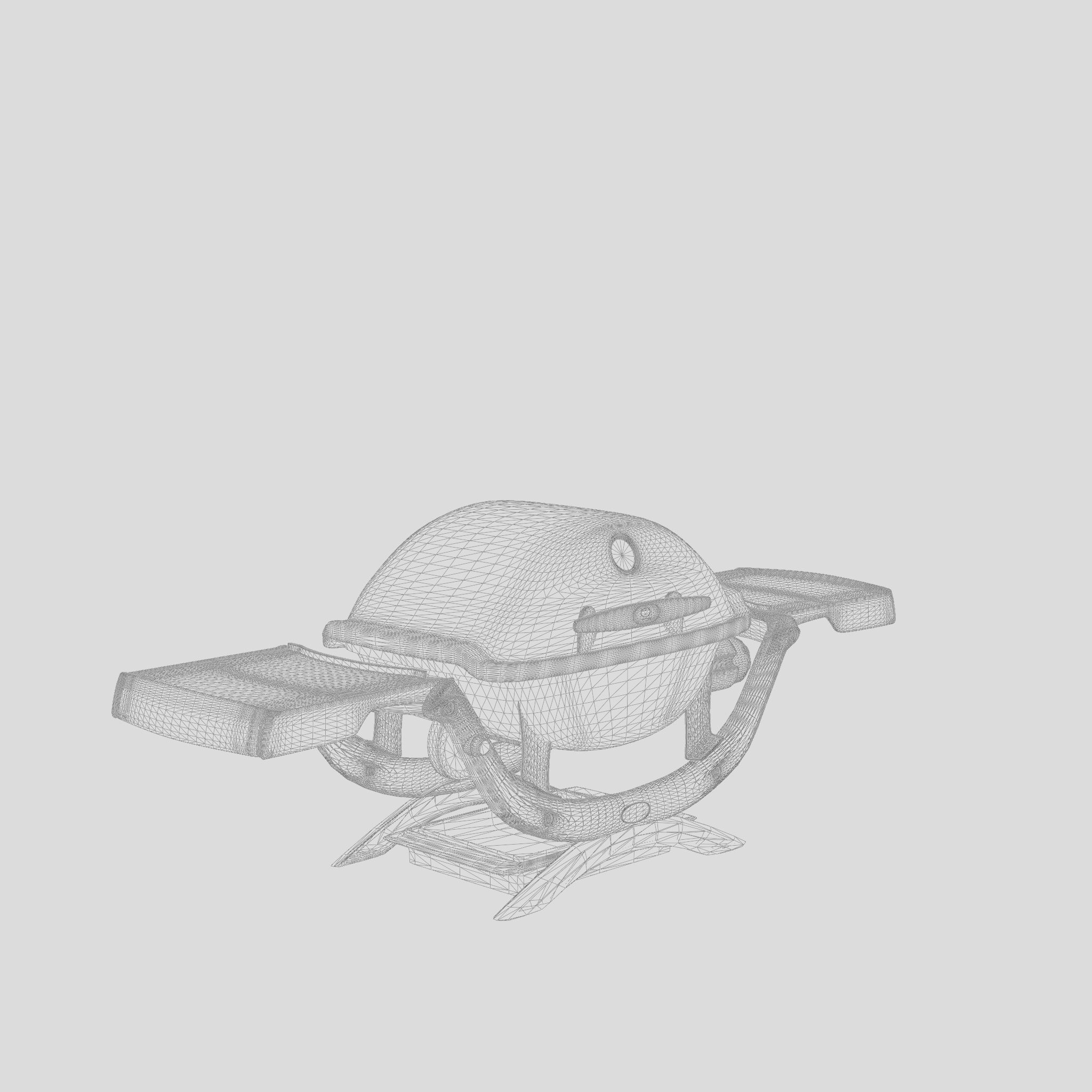 Weber Barbecue and Grill 3D Model Low-poly 3D model_5