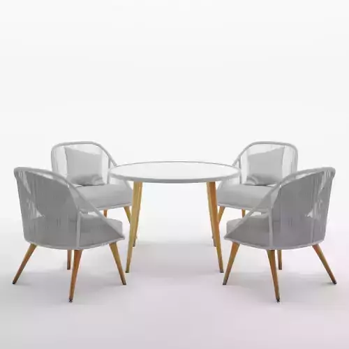 Ystad Dining Set 3D Model